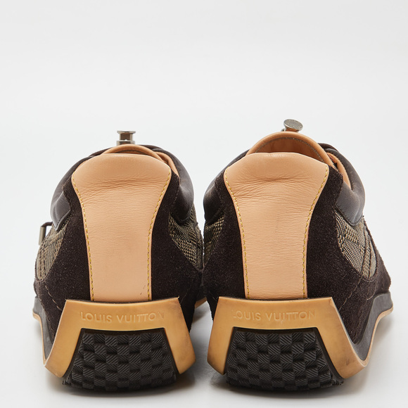 Louis Vuitton Brown Nubuck and Fabric Low Top Sneakers Size 41 - Picture 4 of 8